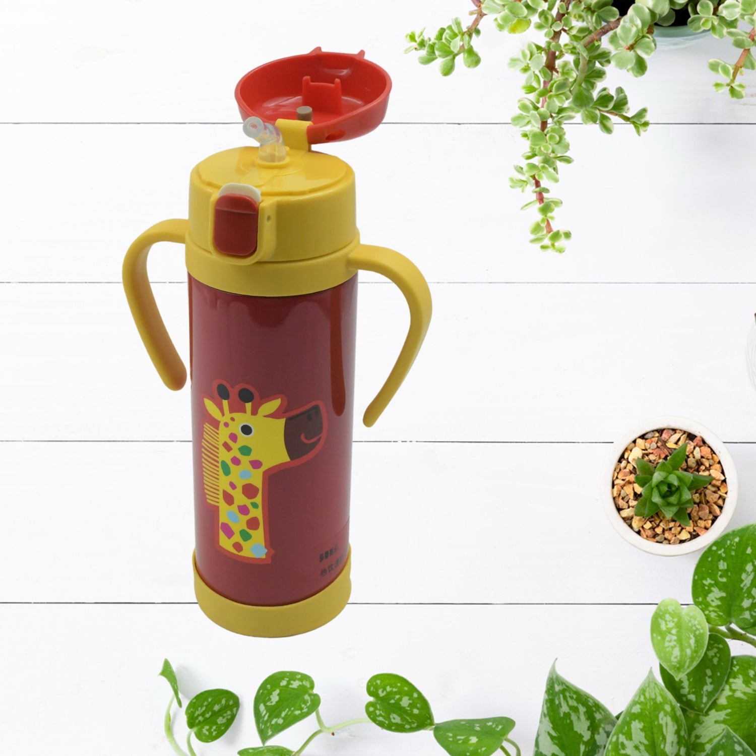 Vacuum Stainless Steel Water Bottle With Carry Handle & Straw Fridge Water Bottle Double Wall, Leak Proof, Rust Proof, Cold & Hot | Leak Proof | Office Bottle | Gym | Home | Kitchen | Hiking | Trekking | Travel Bottle (500 ML ) Vacuum Stainless Steel Water Bottle With Carry Handle & Straw Fridge Water Bottle Double Wall, Leak Proof, Rust Proof, Cold & Hot | Leak Proof | Office Bottle | Gym | Home | Kitchen | Hiking | Trekking | Travel Bottle (500 ML )
